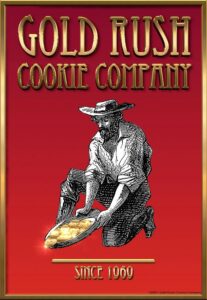 gold rush cookie company logo